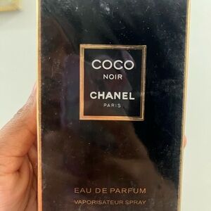 CHANEL Black and Gold Perfume Bottle
